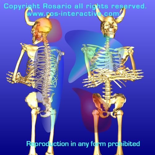 Char - 3D Mesh - Golden Demon Skeleton